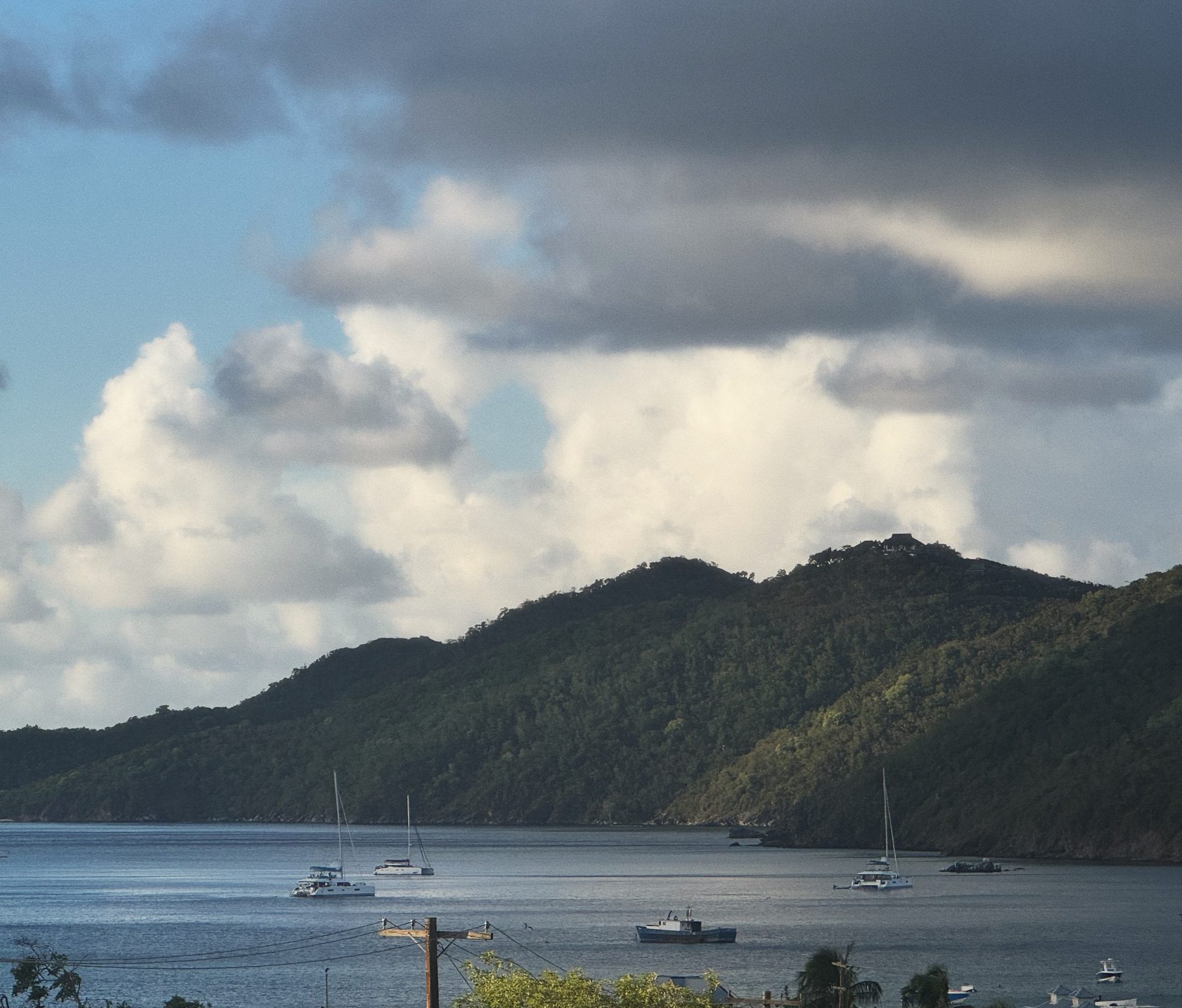 Charlestown Bay and the anchorage