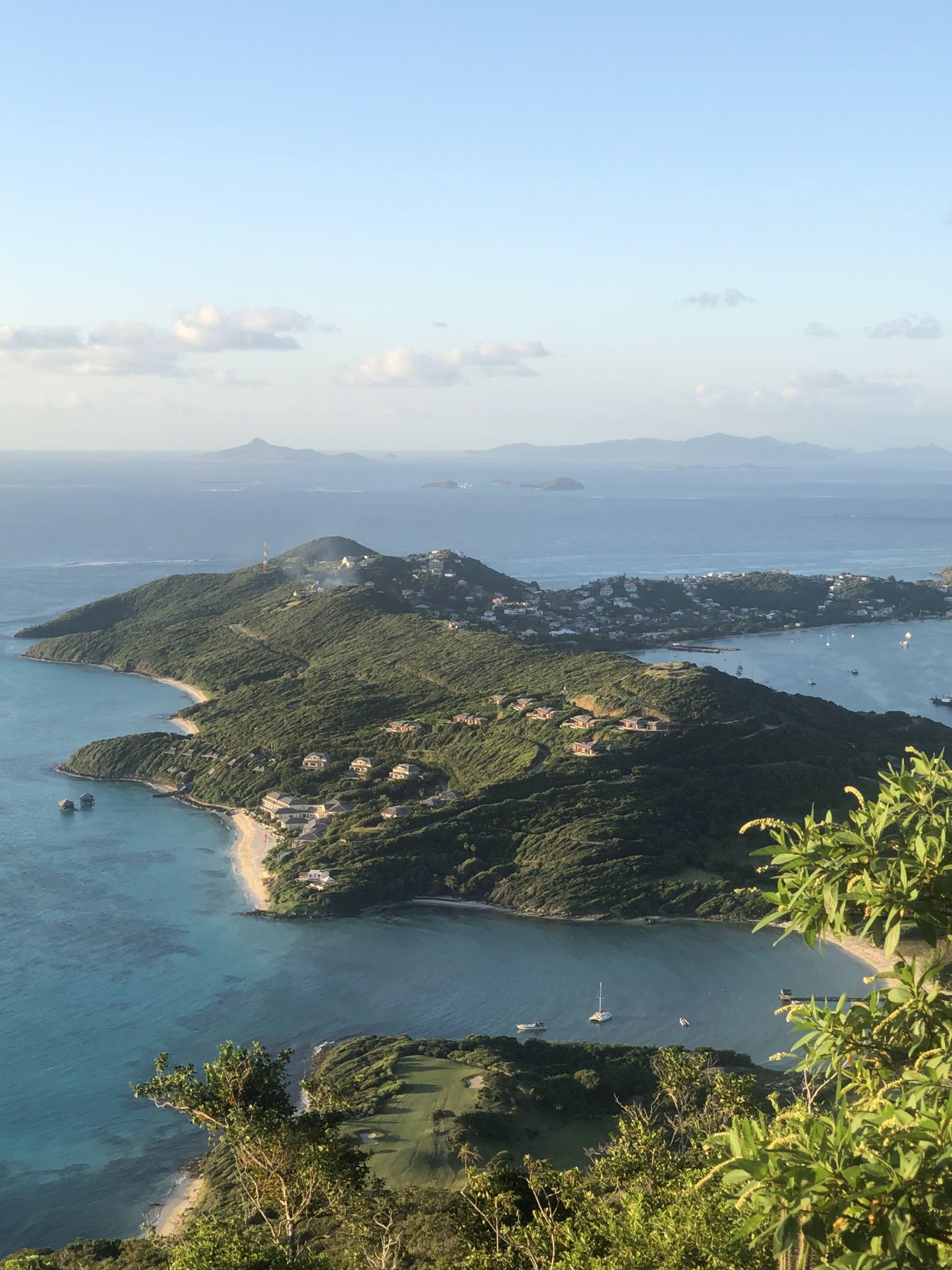 The headland and reef from the ridge