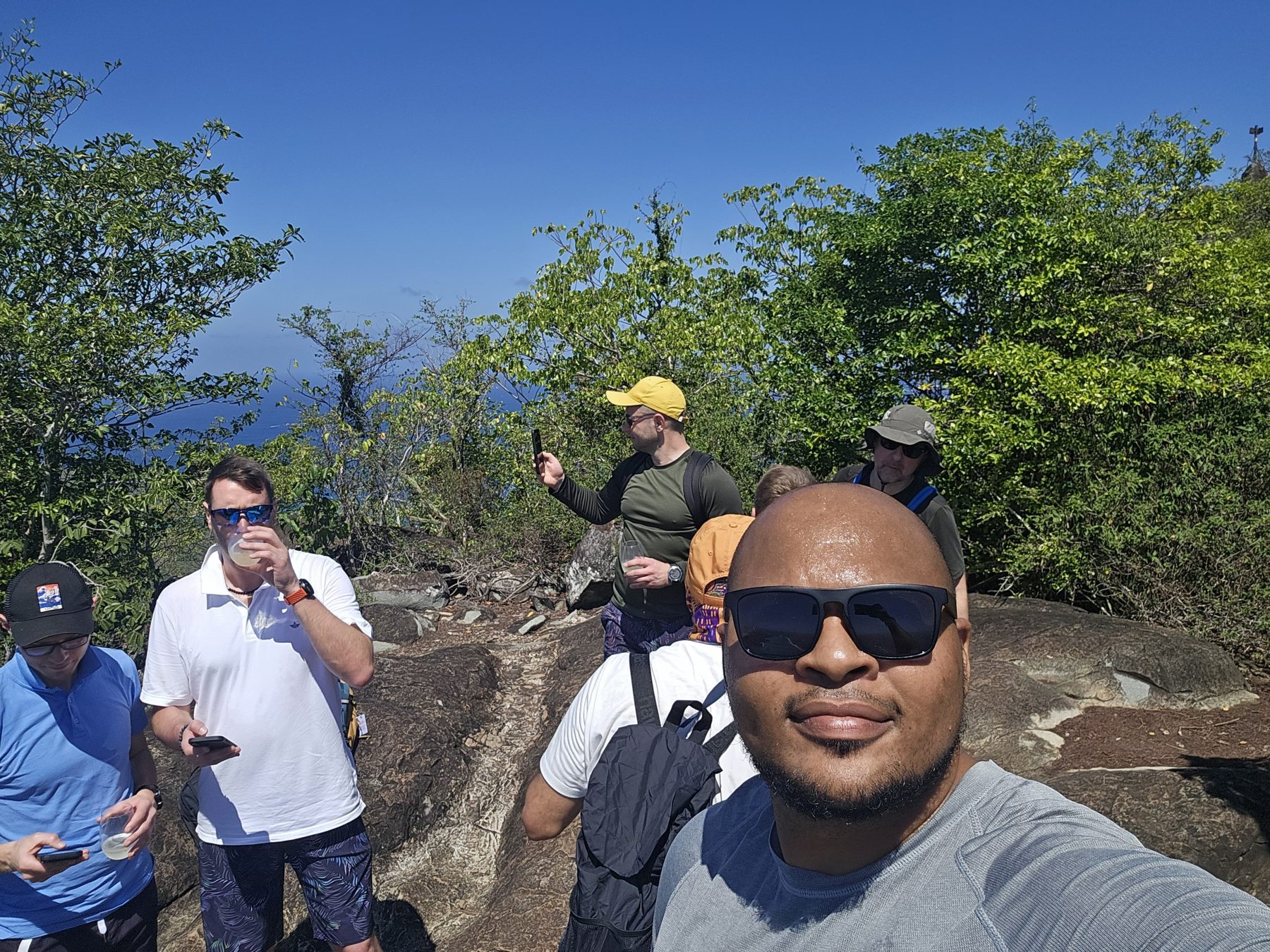 The whole group on the ridge