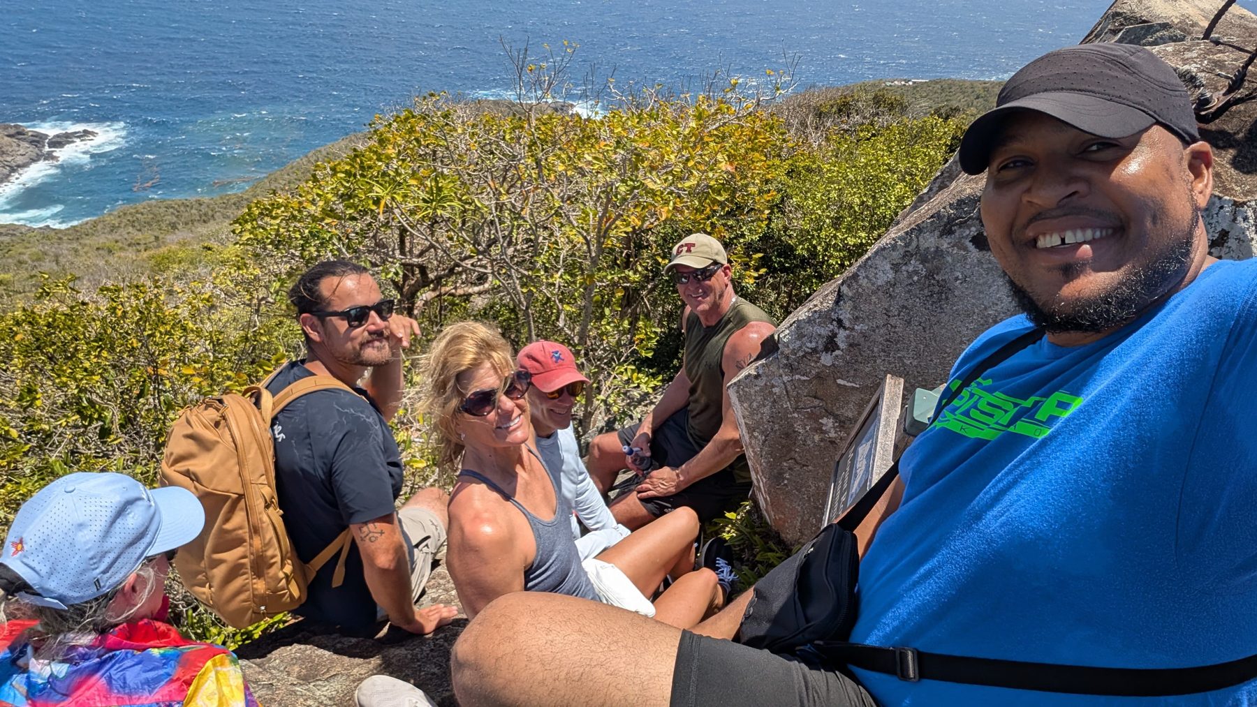 A well-earned break on the trail